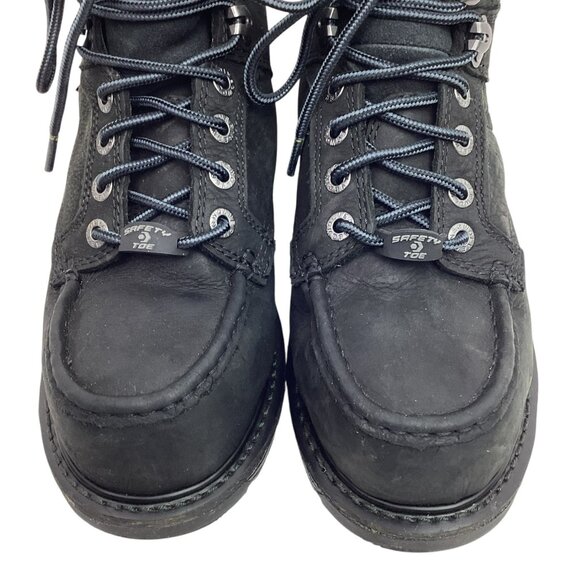 Wolverine Hellcat 6” Wedge Mens 7EW Steel Toe Leather Work Boots Waterproof Blac - Picture 5 of 13